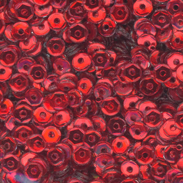 3mm SLIGHTLY Cupped Metallic Red 50 Grams