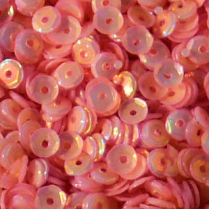 5mm Slightly Cupped Opalescent Bashful 50 grams