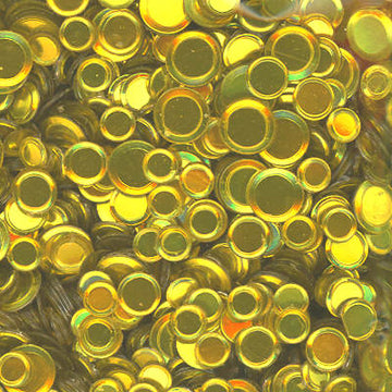 Metallic Confetti Laser Lemon