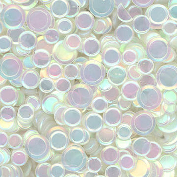 Rainbow Pearl Confetti Clear 100 Grams