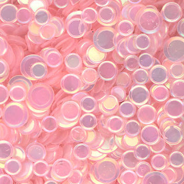 Rainbow Pearl Confetti Pink Tulle 100 Grams
