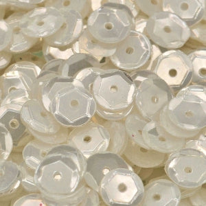 6mm Slightly Cupped Ivory Moonlight 50 grams