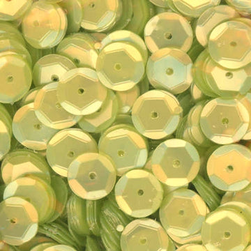 8mm Slightly Cupped Satin Light Chartreuse 50 Grams