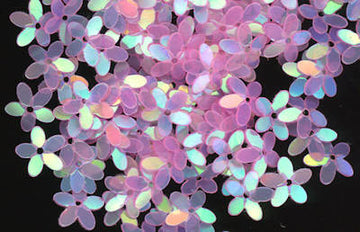 10mm Fully Cupped Flower Rainbow Pearl Pixie 50 Grams