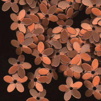 10mm Fully Cupped Flower Satin Copper