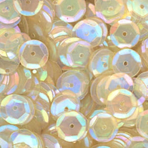 8mm Slightly Cupped Iridescent Buttercream 50 Grams