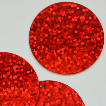 30mm Paillette Hologram Red 50 grams