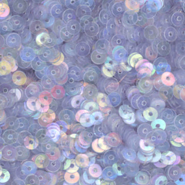 3mm Flat Iridescent Pale Cornflower Blue 50 Grams