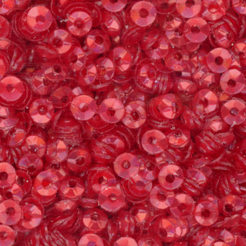 3mm Fully Cupped Satin Red 50 grams