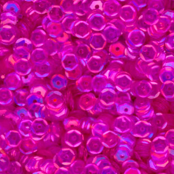 5mm Slightly Cupped Iridescent Deep Rose 50 Grams
