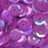 5mm Slightly Cupped Opaque Iridescent Orchid 50 Grams