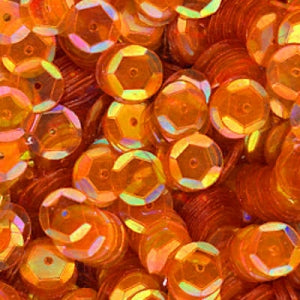8mm Slightly Cupped Iridescent Autumn Sunset 50 Grams