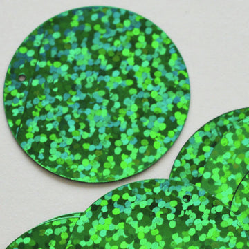 CLOSEOUT 30mm Paillette Hologram Green