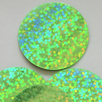 30mm Paillette Hologram Lemon Lime 100 grams