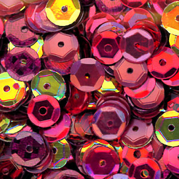6mm Slightly Cupped Wine & Roses Sequin blend 100 grams