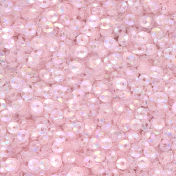 3mm Fully Cupped Iridescent Pale Pink 50 Grams