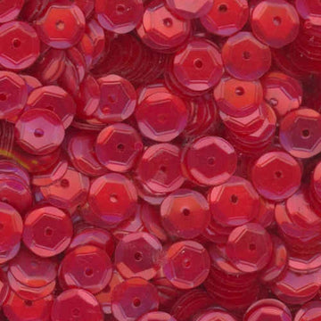 6mm Slightly Cupped Satin Red 50 Grams
