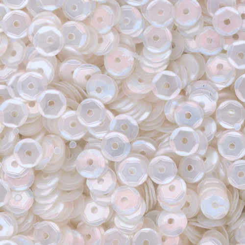 5mm Slightly Cupped Satin White 50 Grams