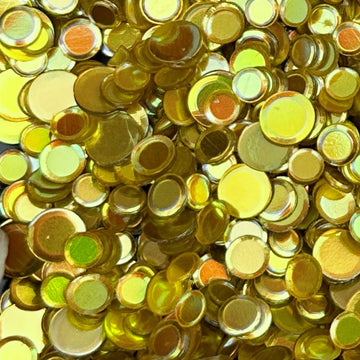 Crystal Metallic Confetti Lemon Twist
