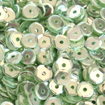 6mm Slightly Cupped Luminous Celadon 50 grams