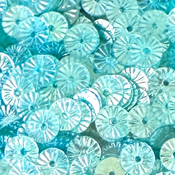 6mm Flat Embossed Ocean Ice 50 Grams