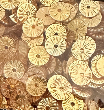 6mm Flat Embossed Caramel Ice