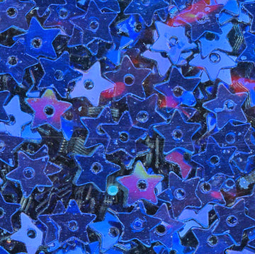 5mm Stars Metallic Cobalt Blue