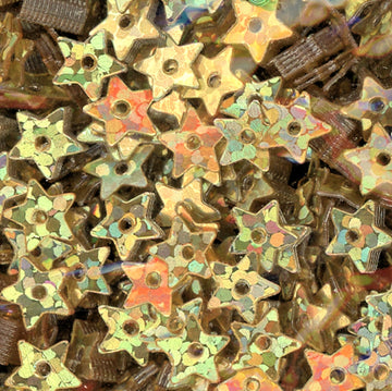 5mm Stars Hologram Gold