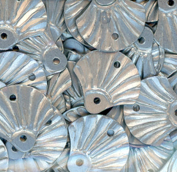 12mm Shell Satin Silver