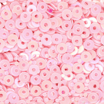 3mm Flat Opaque Iridescent Baby Pink
