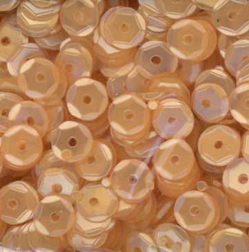 5mm Slightly Cupped Satin Latte