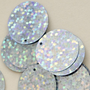 20mm Hologram Paillette Silver