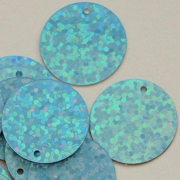 20mm Hologram Paillette Spa Blue