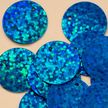 20mm Hologram Paillette Dark Blue