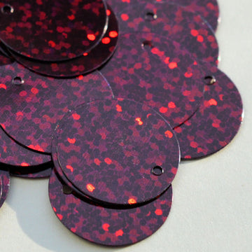 20mm Hologram Paillette Dark Cherry
