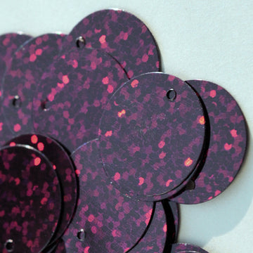 20mm Hologram Paillette Black Orchid