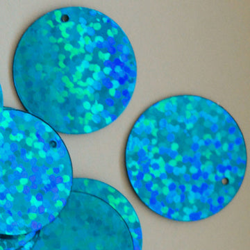 20mm Hologram Paillette Turquoise 1000 count