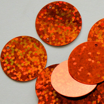 20mm Hologram Paillette Orange 1000 count