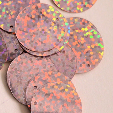 20mm Hologram Paillette Pale Peach 1000 count