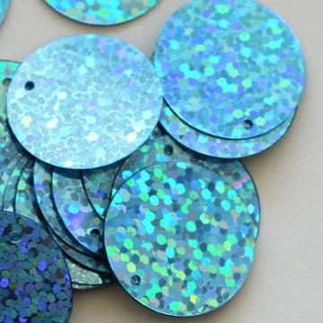 20mm Hologram Paillette Aquamarine 1000 count