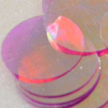 30mm Paillette Crystal Iris Posh Pink 500 Count