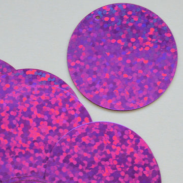 30mm Paillette Hologram Orchid 100 grams