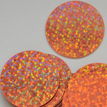 30mm Paillette Hologram Peach 500 Count