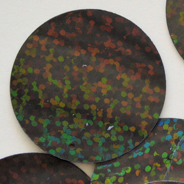 30mm Paillette Hologram Black 500 Count