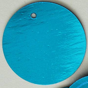 30mm Paillette Metallic Turquoise 500 Count