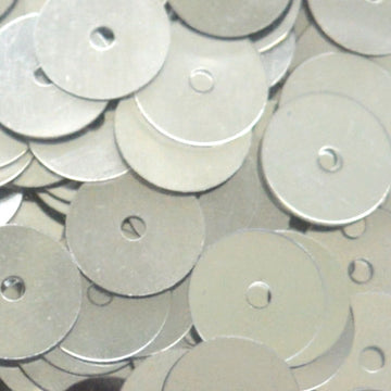 8mm Flat Metallic Silver 100 grams