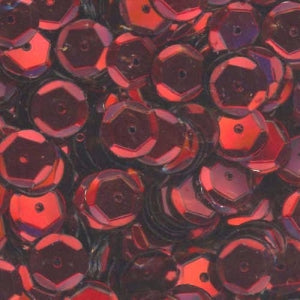 8mm Slightly Cupped Metallic Dark Red 100 grams