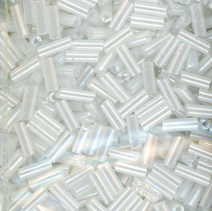 4.5mm Bugle Ceylon White 100 Grams