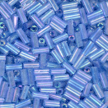 4.5mm Bugle Iridescent Cornflower Blue 100 Grams
