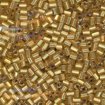2-cut Bead Silver Lined Gold